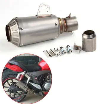 

Stainless Steel Motorcycle Scooters 51mm Exhaust Muffler Pipe Silencer Dirt Bike Scooter ATV Modified Parts