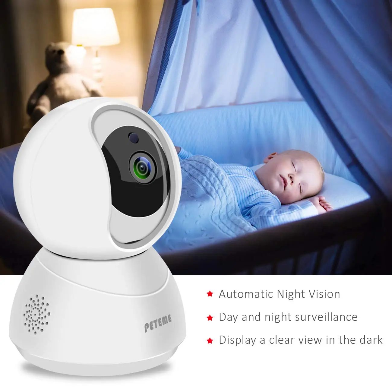 

YI IOT Smart camera Wireless WiFi Intelligent camera indoor Two way audio Mini night vision IP Camera smart home baby monitor