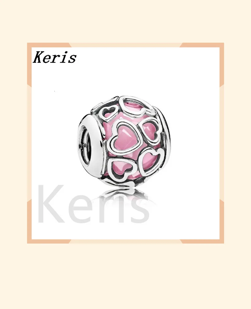 

100% 925 sterling silver 1:1 authentic 792036ncc cerise wrapped in love original female bracelet