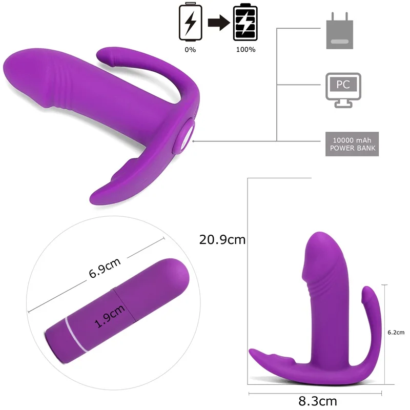 Беспроводной пульт дистанционного управления G Spot Vibator переносной вагинальный