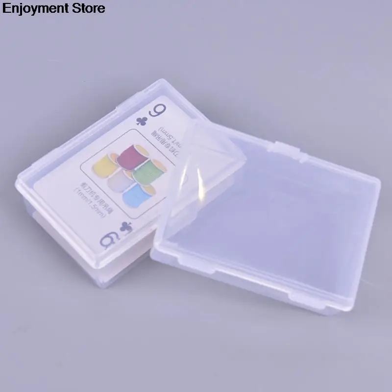 Transparent Plastic Boxes Playing Cards Container Plastic Storage Case Packing Poker Game Card Box 2pcs For Pokers Set playing cards plastic storage box card storage box poker set