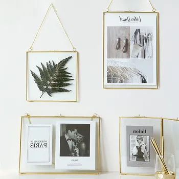 

Nordic Luxury Style Gold Brass Wall Hanging Frame Poster Frame Wall Photo Frames for Picture Frame Gold Frame Tabletop Gifts