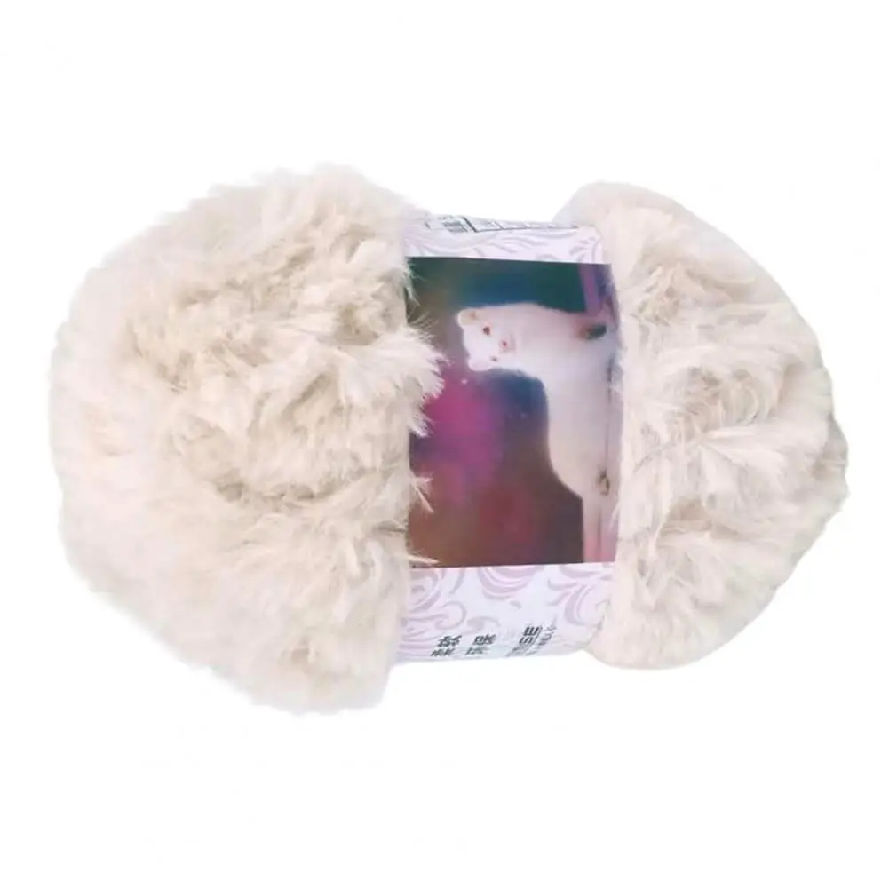 50g/Roll Crochet Thread Yarn Hair Wool Cashmere for Hand Knitting Crochet Sweater Thread Baby Clothes Scarf Fluffy Mink Yarn