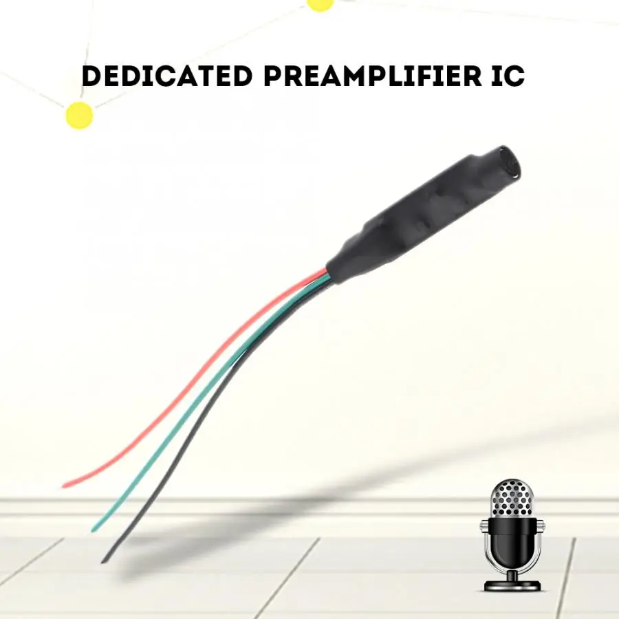

Mini Pickup Sound Monitor Audio Surveillance Microphone for CCTV Security