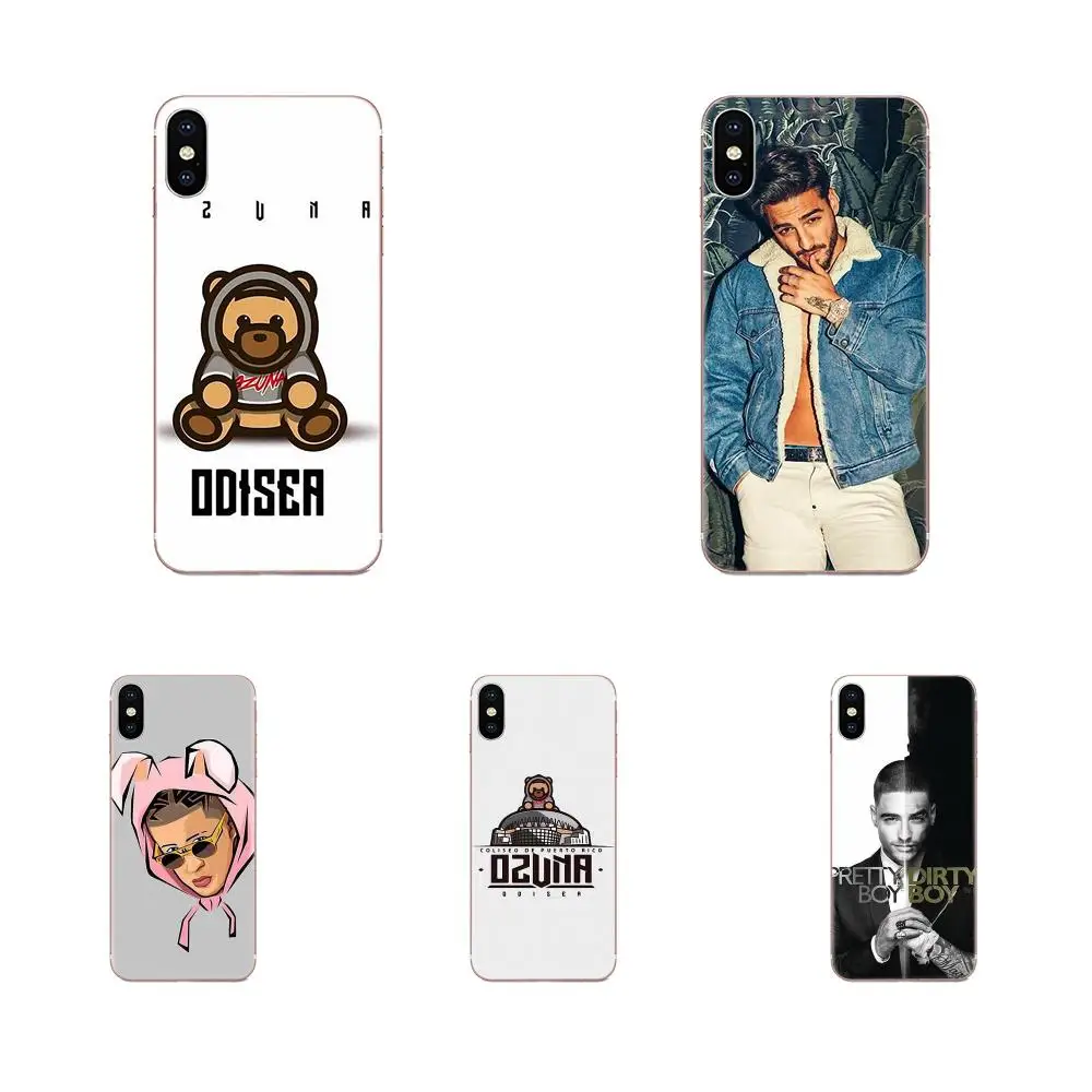 Тонкая кожа Maluma Ozuna для iPhone 11 Pro Max Plus X XS XR 8 7 6S SE 4S 5 5C 5S 2020|Бамперы| |