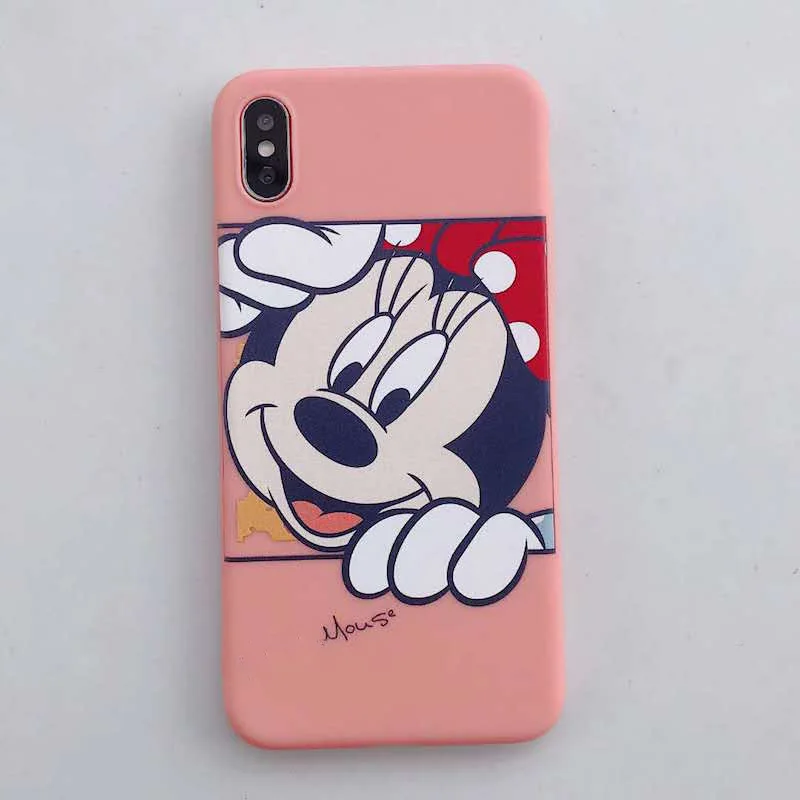 Модный Мини-чехол для мобильного телефона с Микки Маусом для iPhone 11p 7 6 8 plus, розовый чехол для мобильного телефона с сердечками для iPhone XS max, чехол для телефона - Цвет: Лаванда