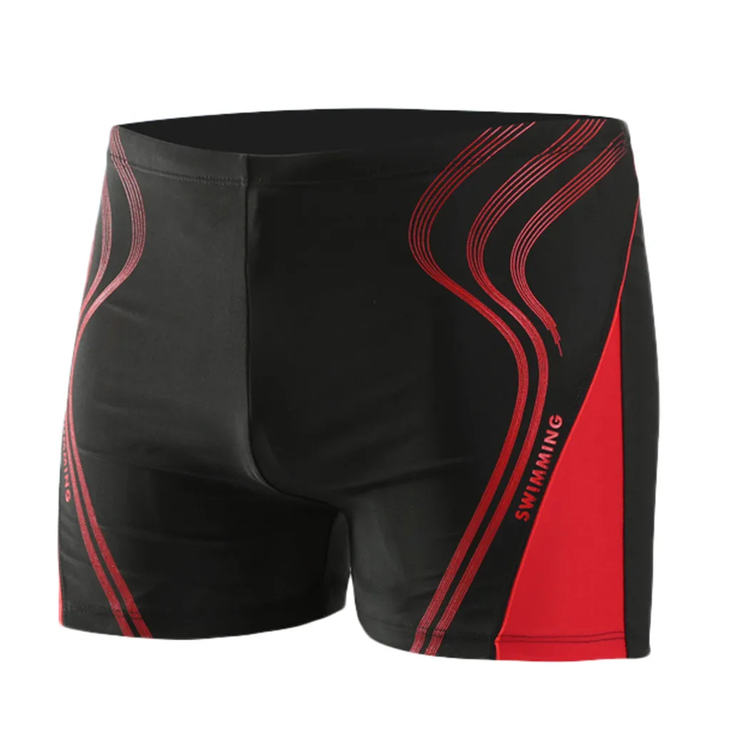 

Men's Printing Sexy Breathable Briefs Swimming Trunks Fashion men's built-in strap-tight pants flat-angle swimming trunks 9.16
