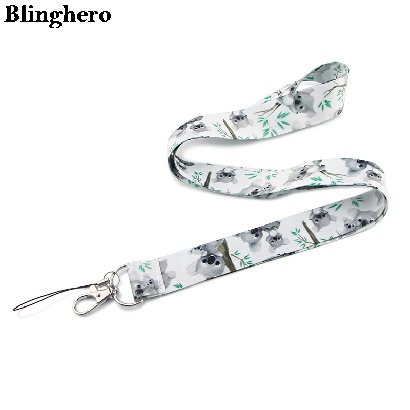 

Blinghero Cute Koala animals keys ID Card Gym Mobile Phone Straps USB badge Holder DIY Phone Hang Rope Lanyard ZC0143