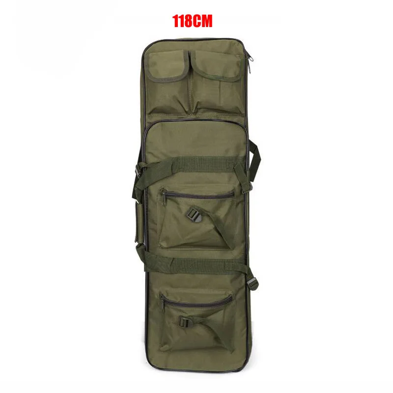 Нейлоновая тактическая сумка 81 94 118 см для страйкбола, винтовки, оружия, военная сумка, квадратная охотничья сумка для переноски, защитный чехол, рюкзак для винтовки - Цвет: Green 118CM