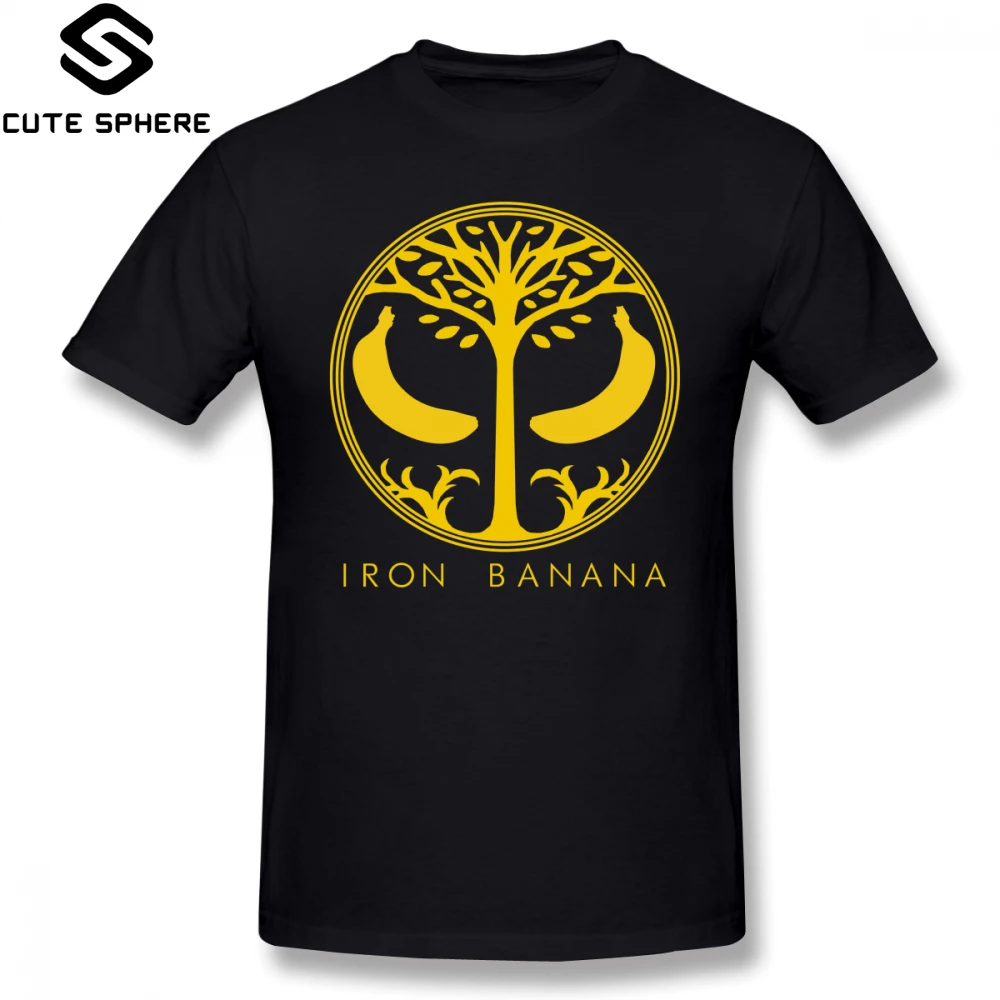 Destiny T Shirt IRON BANANA T-Shirt Plus size Summer Tee 100 Percent Cotton Fun Short Sleeves Men Print Tshirt |
