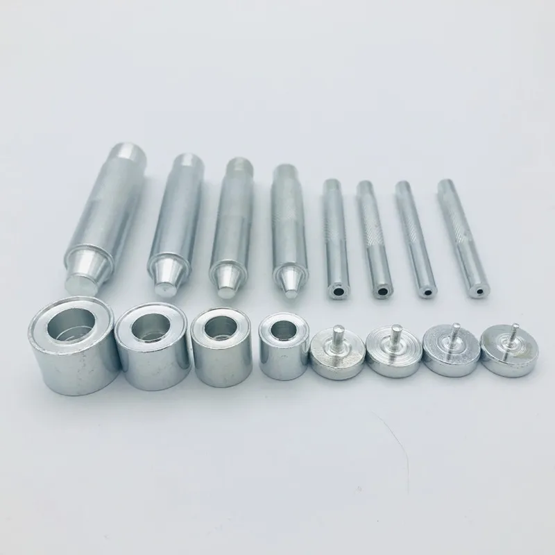 Handmade Metal Eyelets Mold Tool 4-14mm Eyelets Tool Grommet Installation Carbon Steel DIY Leather Eyelet Accessories 1 Set