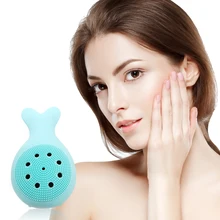 Новинка, силиконовая Китовая щётка для умывания лица, очищающее средство для лица, красота, Кисть для макияжа, Глубокий Пилинг для пор, очиститель, инструмент для ухода за кожей лица