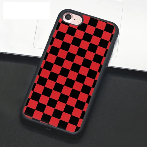 Шахматный клетчатый чехол для телефона для iphone 11 11pro 11promax X XR XS MAX 6 6s 7 8 Plus TPU чехол - Цвет: G