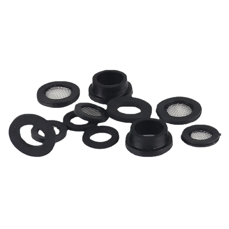 10pcs 12" 3/4"Rubber Gaskets Kitchen Faucet Strainer Mesh shower