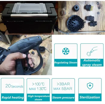

High Temperature Pressure Cleaning Machine Steam Cleaner Handheld Sterilization Disinfector Automatic Water Pump Sterilizer