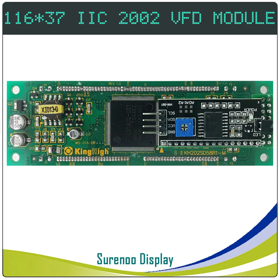 2002 20X2 202 серийный IIC igc VFD экран модульная ЖК-панель для Arduino