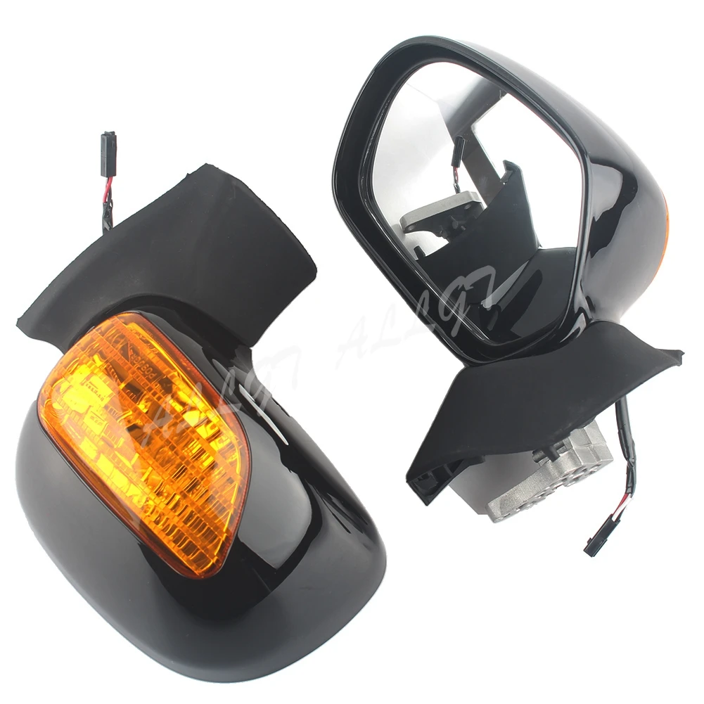 Зеркала заднего вида Интегрированный сигнал поворота для Honda Gold wing GL1800 2001-2010 2011 2012
