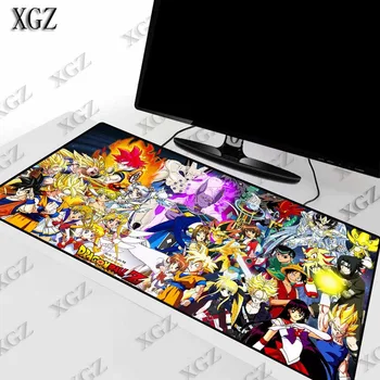 

XGZ Anime Dragon Ball Z Large Gaming Mouse Pad Lock Edge Mat for Laptop Computer Keyboard Desk Dota CSGO LOL