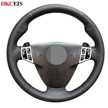 

DIY Hand-stitched Black PU Leather Car Steering Wheel Cover for Saab 9-3 2006 2007 2008 2009 2010 2011 9-5 2009 2008 2007 2006