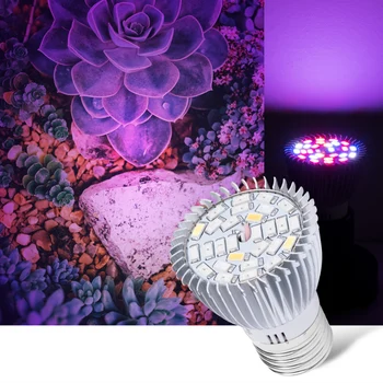 

4PCS 18W LED Grow Lights E27 Lamp Bulb For Plant Hydroponic Full Spectrum Hydroponic Growth Light Bulb Flower Seedling Fitolamp