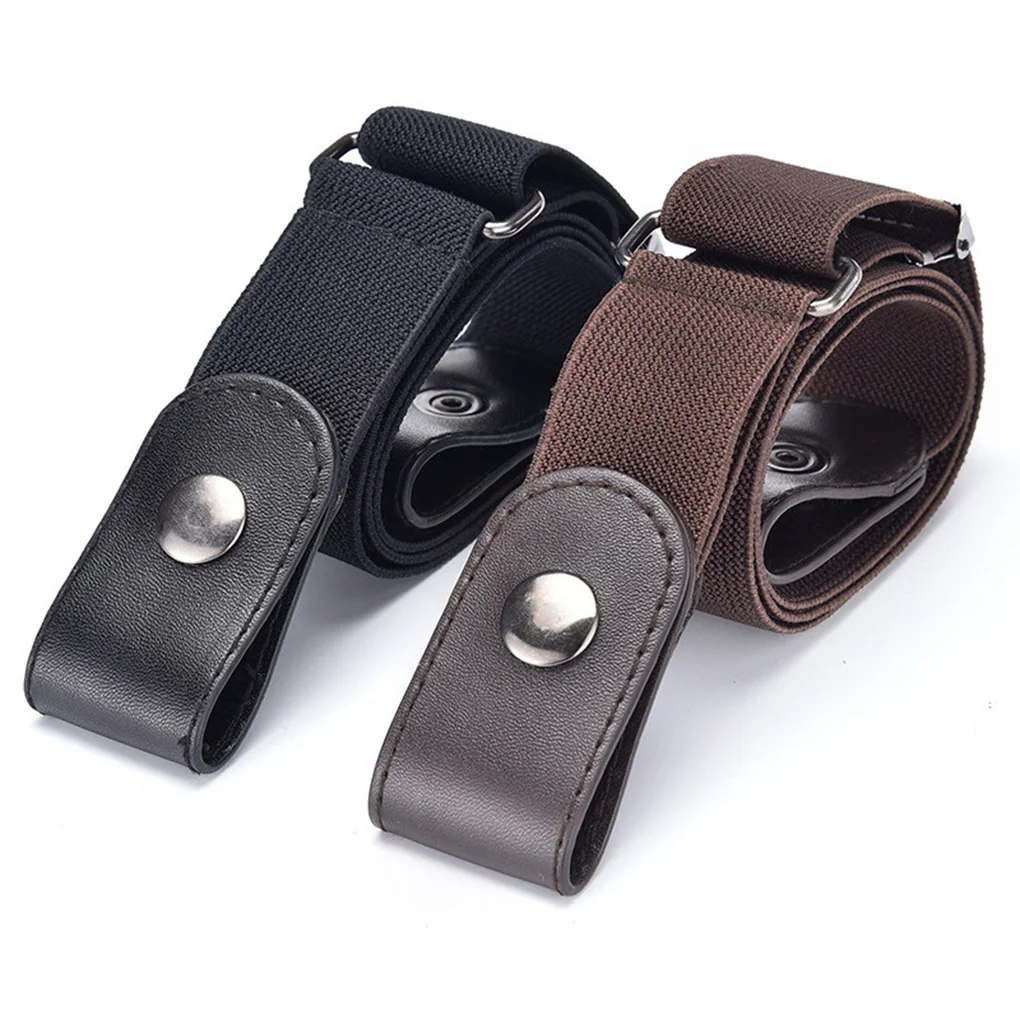 Belts for women Buckle-Free Waist Jeans Pants No Buckle Stretch Elastic Belt For Men Invisible DropShipping |