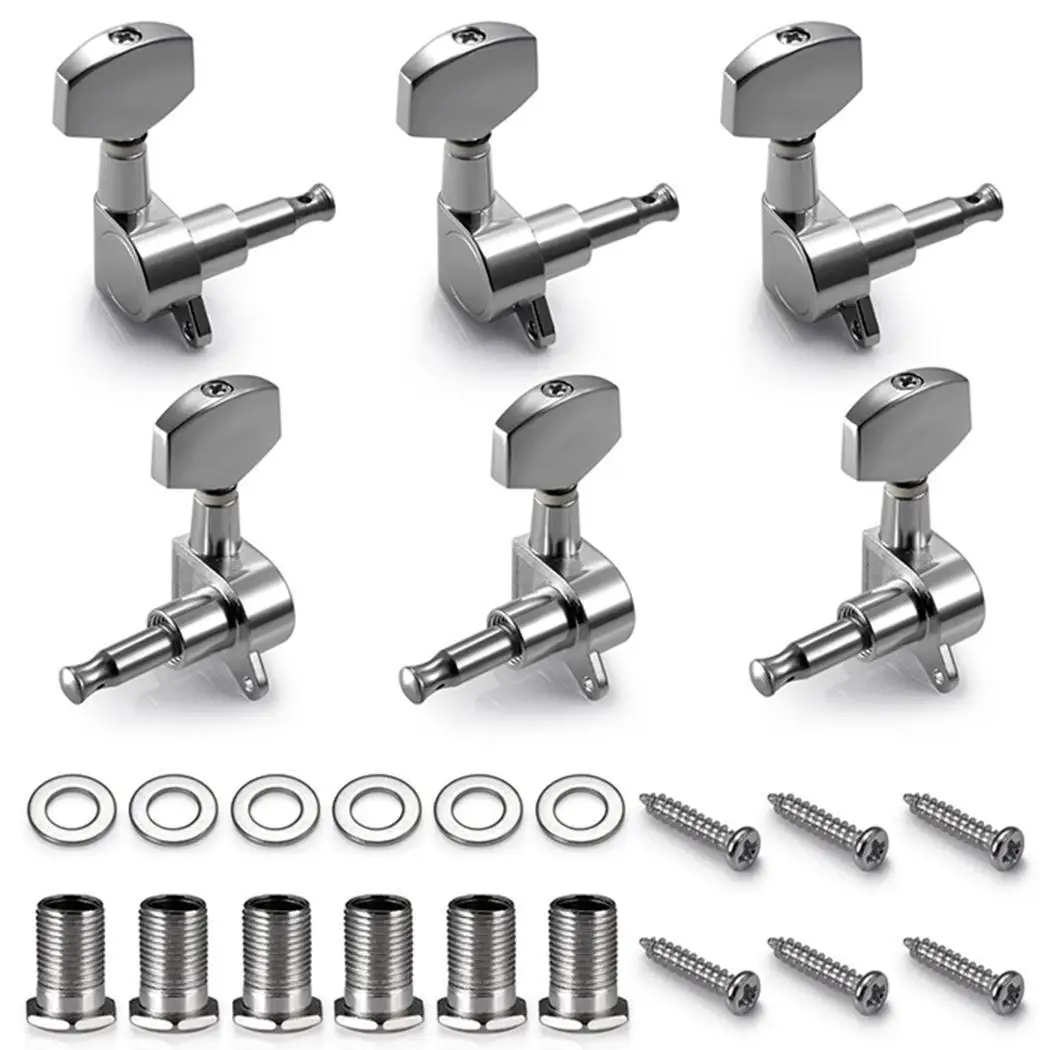 

Metal Locking Machine Heads Knobs Peg Guitar String Casual Tuning Pitch Durable for long-term application Keys