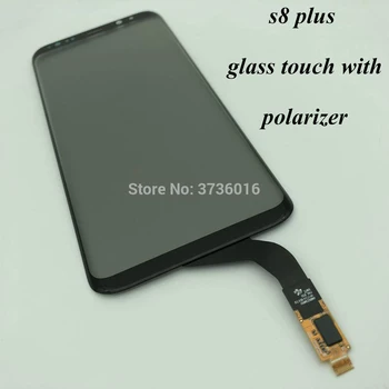

S8 plus g955 glass touch with polarizer replacement for mobile phone LCD display screen front outer panel refurbish