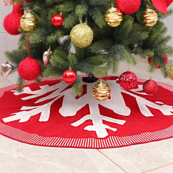 

122CM Christmas Tree Skirt Carpet New Year Decorations Xmas Tree Decor Skirt Ornaments Festive Party Tree Skirt Red Carpet