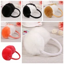 Новые меховые одноцветные женские наушники осень и зима теплые и удобные унисекс лыжные меховые наушники шлем Antibruit милый