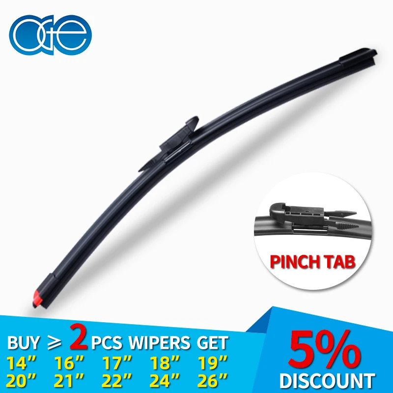 Oge 14''26'' Windshield Wiper Blade Fit Pinch Tab Wiper Arm Replace
