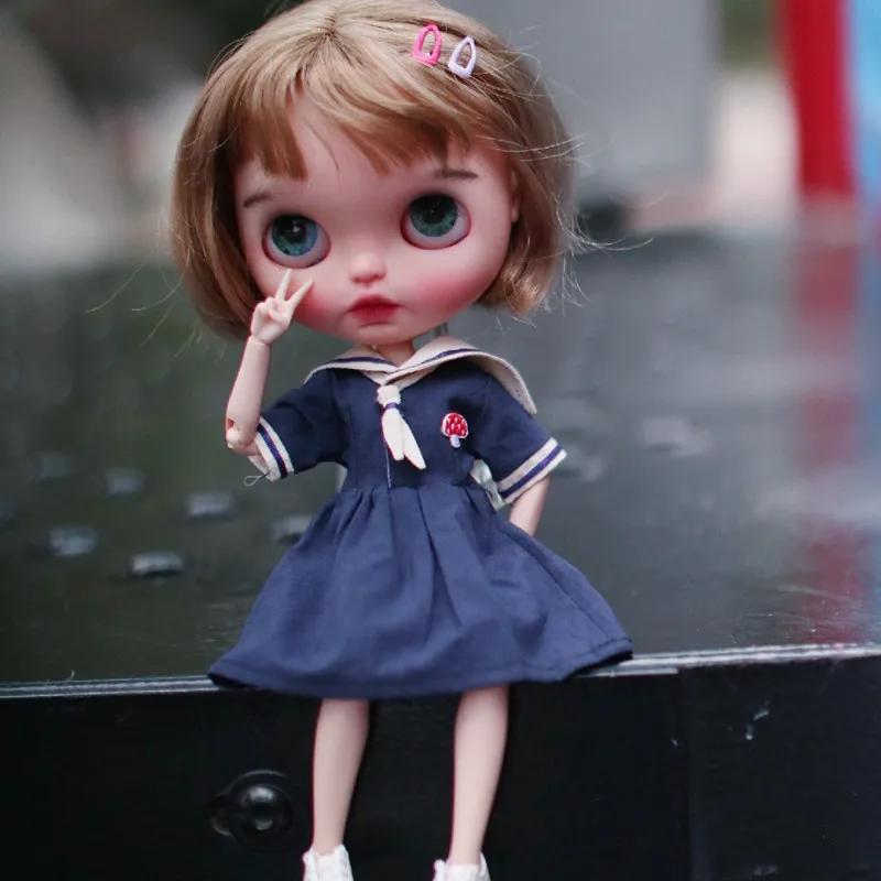 Костюм Моряка Blyth униформа для кукол (подходит Ob Holala Azone BJD Pullip ICY jerfish MMK 1/6 кукла) |