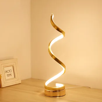 

S-type dimmable table lamp simple art LED table lamp home decoration reading lamp office student eye table lamp