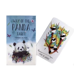 Forma do tarô panda deck iniciantes jogo de tabuleiro multiplayer família festa jogo fortuna dizendo profeta oracle cartões com guia