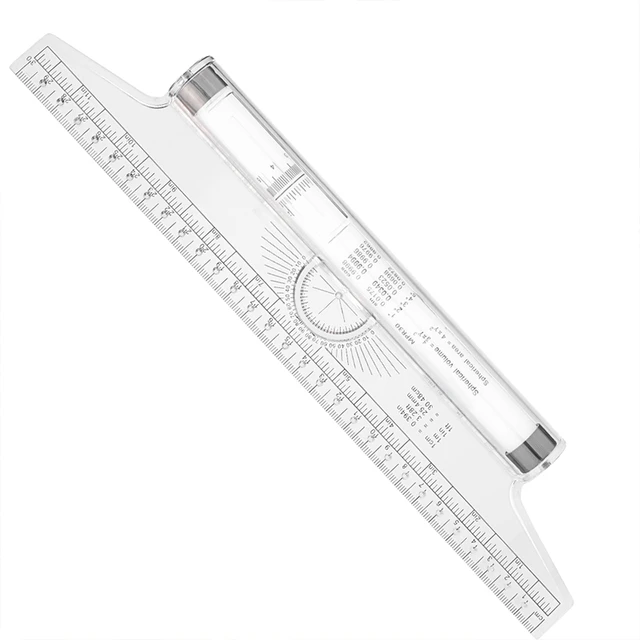 RORGETO 30cm Rolling Parallel Ruler Multi-purpose Rolling Ruler Design  Drawing Ruler Universal Parallel Rulers Balancing