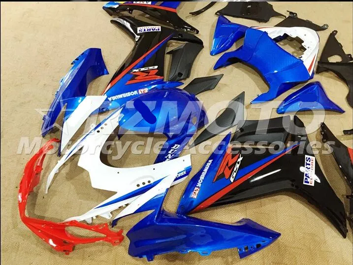 ACE наборы ABS впрыски обтекатели комплект подходит для SUZUKI GSX-R600 GSX-R750 L1 L3 2011 2013 Черный Синий A82