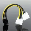OULLX 8Pin Male To Dual 4Pin Female Video Card Power Cord 8 Pin PCI Express To Dual 4 Pin Molex Graphics Card Power Cable ► Photo 3/6