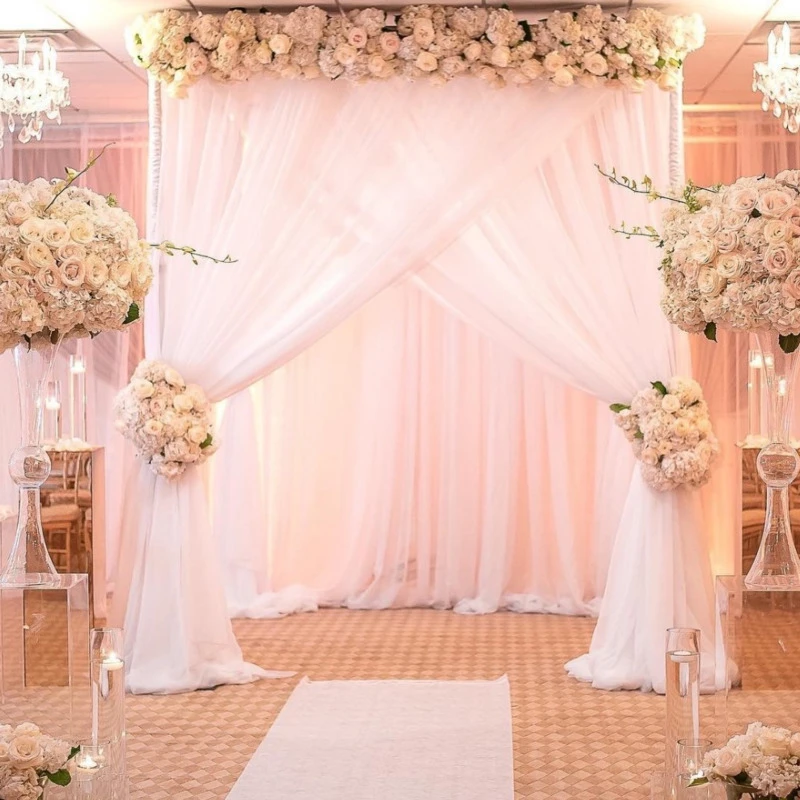 Wedding Decoration Crystal Sheer Organza Tulle Fabric For Wedding Tulle Mariage Arch Decoration Party Diy Tulle Table Skirt 5z Party Diy Decorations Aliexpress