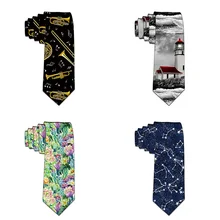 8 см Новинка мужские галстуки 3D галстук с рисунком тонкий облегающий узкий Галстуки повседневные Цветочные Галстуки для мужчин вечерние аксессуары 5LD48