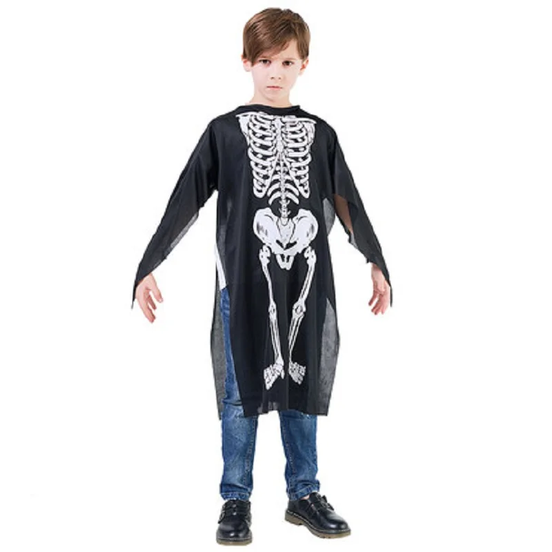 Halloween Costume Skull Clothes Mask Fancy Bloody Dress gloves scary witch Easter Fools' day Funny party demon set