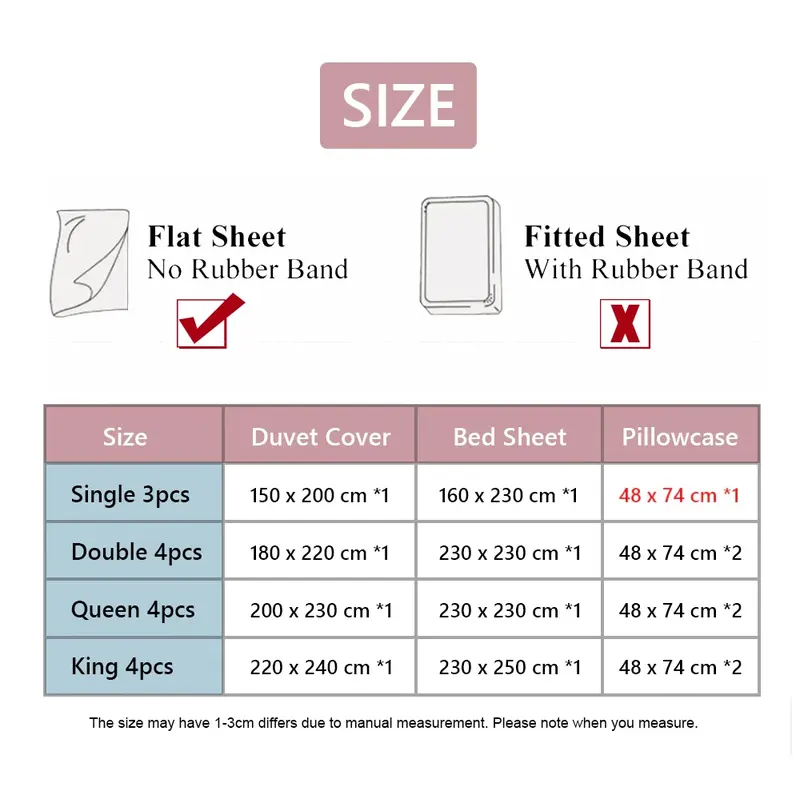 Bed sizes 