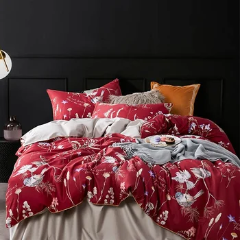 

2020 NEW 60S Egyptian Cotton Queen King Size 4Pcs