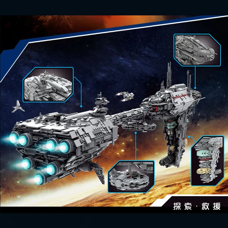 US $135.00 Moc Star Plan Wars The Ucs NebulonB Medical Frigate Destroyer Model Building Blocks Bricks Fit Starwar 81070 Kids Toys Gifts