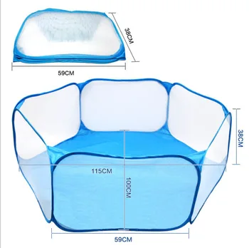 

Collapsible Fence Small Pet Fence Game Toy Small Pet Perch Breathable Pet Captive Area For Tortoise Rabbit For Children Play