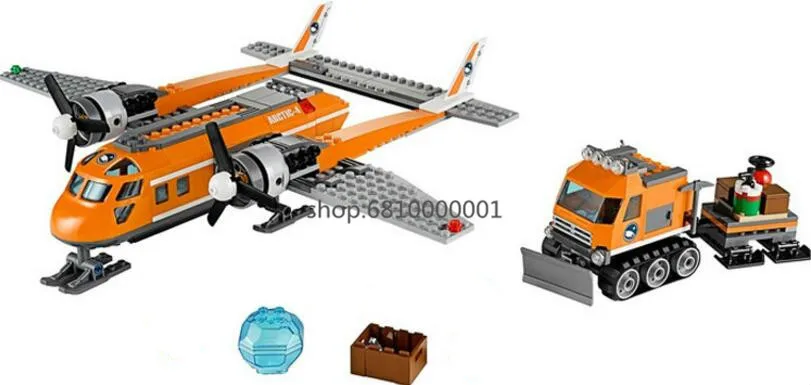 legoedly Friend City Arctic material transport aircraft Building Blocks Bricks Compatible legoedly city Model Building Toys