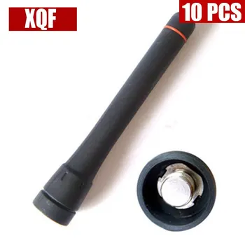 

XQF 10PCS UHF 400-470 MHz Stubby 3.3 inch Antenna For ICOM IC-F4002 F4003 F4010 F4011 FA-SC73US Two Way Radio