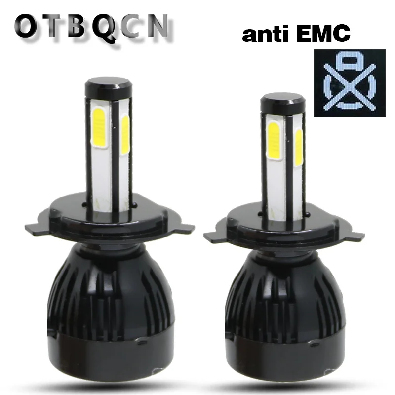 OTBQCN 4 стороны Canbus фар автомобиля H4 светодиодный H11 D2S 9005 HB3 9006 HB4 D3S D4S Автомобильный светодиодный лампы 10000LM Авто Противотуманные фары 12V