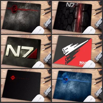

Mairuige Mass Effect N7 Game Logo Rubber Pad to Mouse Game Anime Cartoon Print Small Size Game Mouse Pad Keyboard Mat Desk Mat