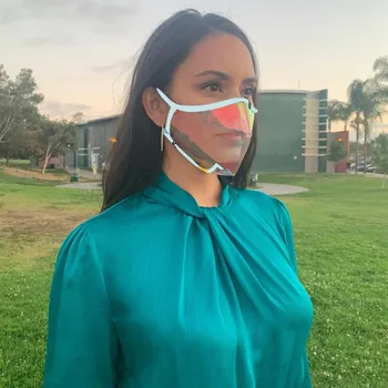 

Mask With Clear Window Visible Expression For The Deaf And Hard Of Hearing Creative Transparent screen Mouth Cover mascarilla
