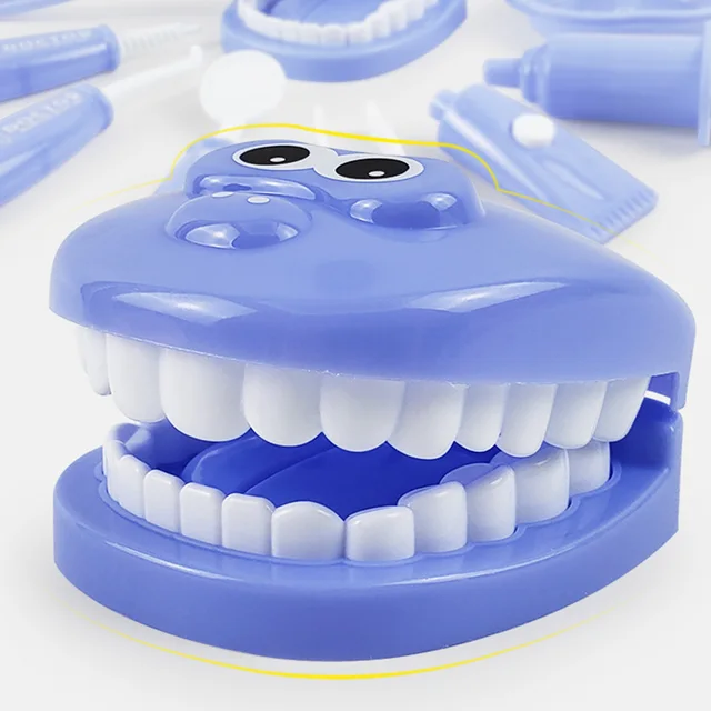9Pcs/Set Kids Educational Dental Scene Toys Preschool Teaching Brushing Game Children Toy Pretend Play Medical Tools Funny Toys 5