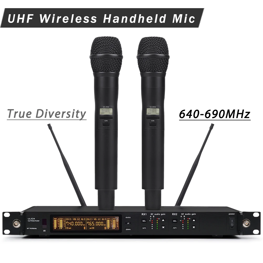 Ударопрочный дизайн! Истинное разнообразие! Профессиональный ULXD ULXD4 стиль UHF